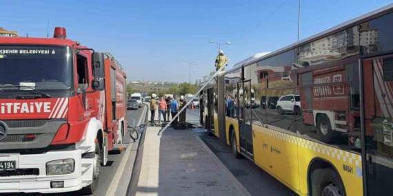 Hareket halindeyken alev aldı: Sultangazi’de İETT otobüsünde çıkan yangın söndürüldü