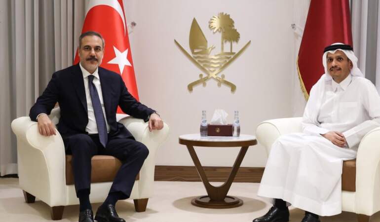 Bakan Fidan, Katar Başbakanı Al Sani ile telefonda görüştü