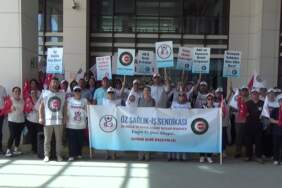 Edirne’de sağlık çalışanlarından enflasyonun altında kalan zam oranına tepki