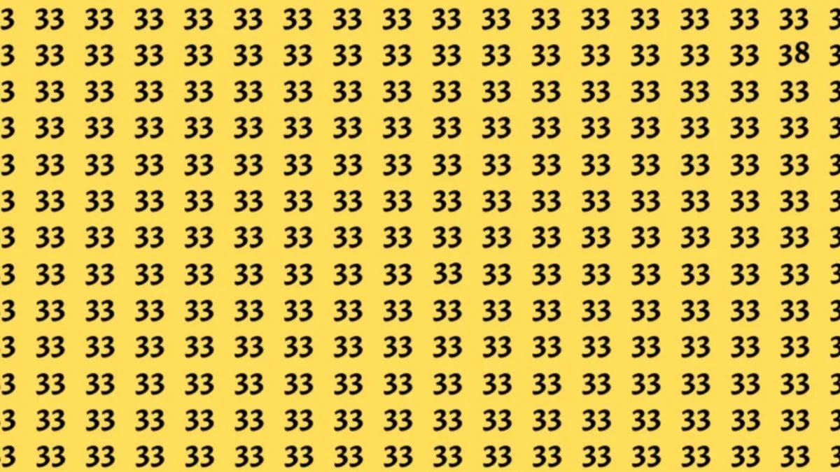 Sizi zorlayacak bir görsel bulmaca: 38 sayısını 5 saniyede fark edenler dikkat ustası