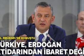 Özel, Brüksel’de konuştu: “Türkiye, Erdoğan iktidarından ibaret değildir”