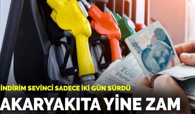 Son dakika… İndirim sevinci sadece 2 gün sürdü! Motorine yarın yine zam geliyor: Fiyat yeniden 50 TL’yi aşacak!