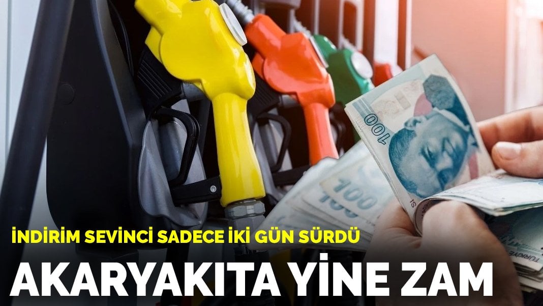 Son dakika… İndirim sevinci sadece 2 gün sürdü! Motorine yarın yine zam geliyor: Fiyat yeniden 50 TL’yi aşacak!