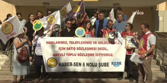 İzmir’de TRT ve PTT çalışanlarından açıklama: İnsanca yaşayacak ücret talep ediyoruz