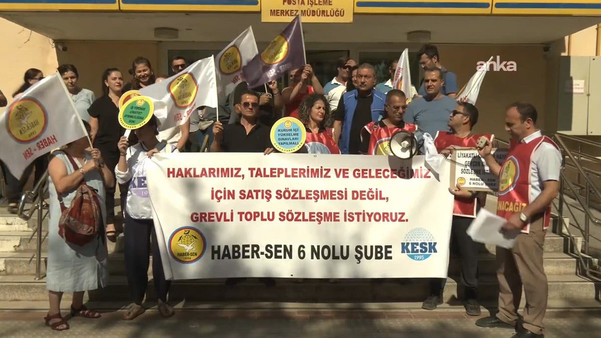 İzmir’de TRT ve PTT çalışanlarından açıklama: İnsanca yaşayacak ücret talep ediyoruz