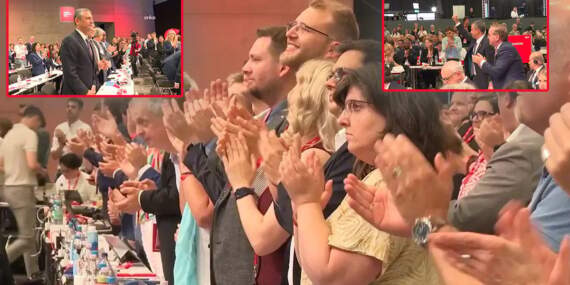 Özel, SPD Kongresi’nde ayakta alkışlandı
