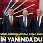 CHP’nin eski genel başkanlarından ortak bildiri: Özel’in yanında durun