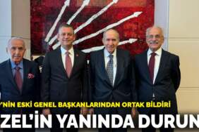 CHP’nin eski genel başkanlarından ortak bildiri: Özel’in yanında durun