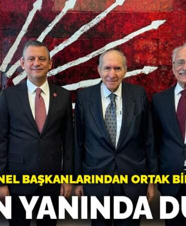 CHP’nin eski genel başkanlarından ortak bildiri: Özel’in yanında durun
