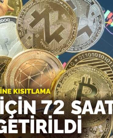 Kripto işlemlerine kısıtlama: Çekim için 72 saat şartı getirildi