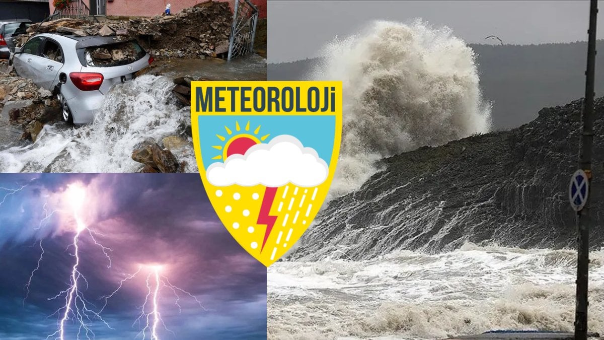 O iller için ‘felaket’ uyarısı geldi! Meteoroloji saat verdi: Yarın öğleden sonra sel, yıldırım ve fırtına vuracak!