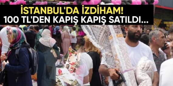 İstanbul’da indirim izdihamı! 100 TL’den kapış kapış gitti: Vatandaşlar fenalaştı, mağaza erkenden kapattı