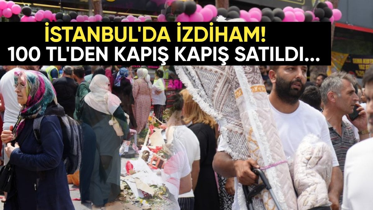 İstanbul’da indirim izdihamı! 100 TL’den kapış kapış gitti: Vatandaşlar fenalaştı, mağaza erkenden kapattı