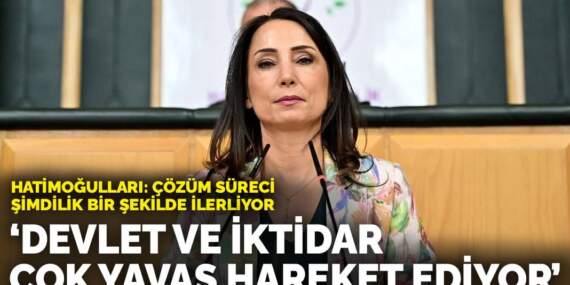 Hatimoğulları: Çözüm süreci şimdilik bir şekilde ilerliyor! Devlet ve iktidar çok yavaş ilerliyor