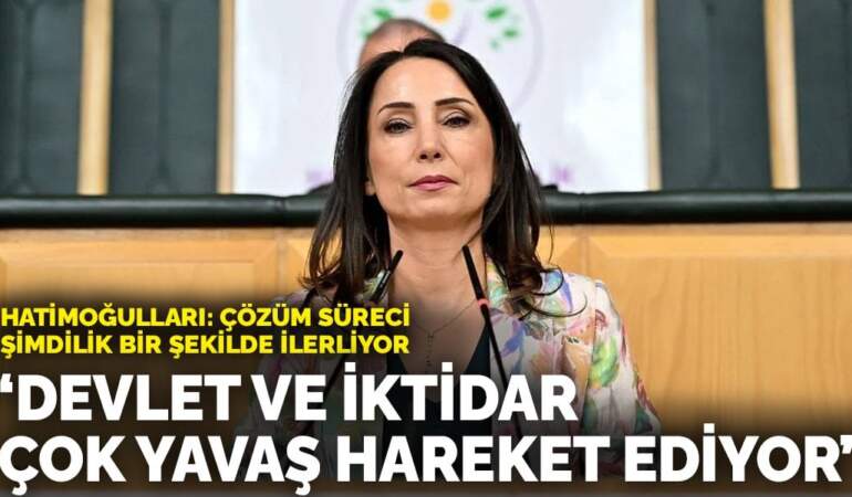 Hatimoğulları: Çözüm süreci şimdilik bir şekilde ilerliyor! Devlet ve iktidar çok yavaş ilerliyor