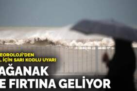 Meteoroloji’den 21 il için sarı kodlu uyarı: Sağanak ve fırtına geliyor