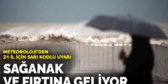 Meteoroloji’den 21 il için sarı kodlu uyarı: Sağanak ve fırtına geliyor