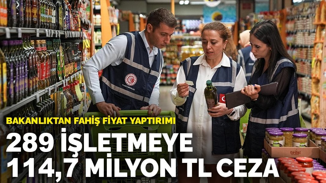 Bakanlıktan fahiş fiyat yaptırımı: 289 işletmeye 114,7 milyon TL ceza