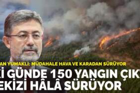 Bakan Yumaklı: İki günde 150 yangın çıktı, sekizi hâlâ sürüyor