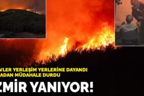 İzmir yanıyor! Alevler yerleşim yerlerine dayandı, havadan müdahale durdu