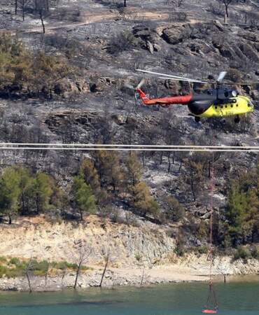 Manisa Akhisar’daki orman yangını 3. gününde