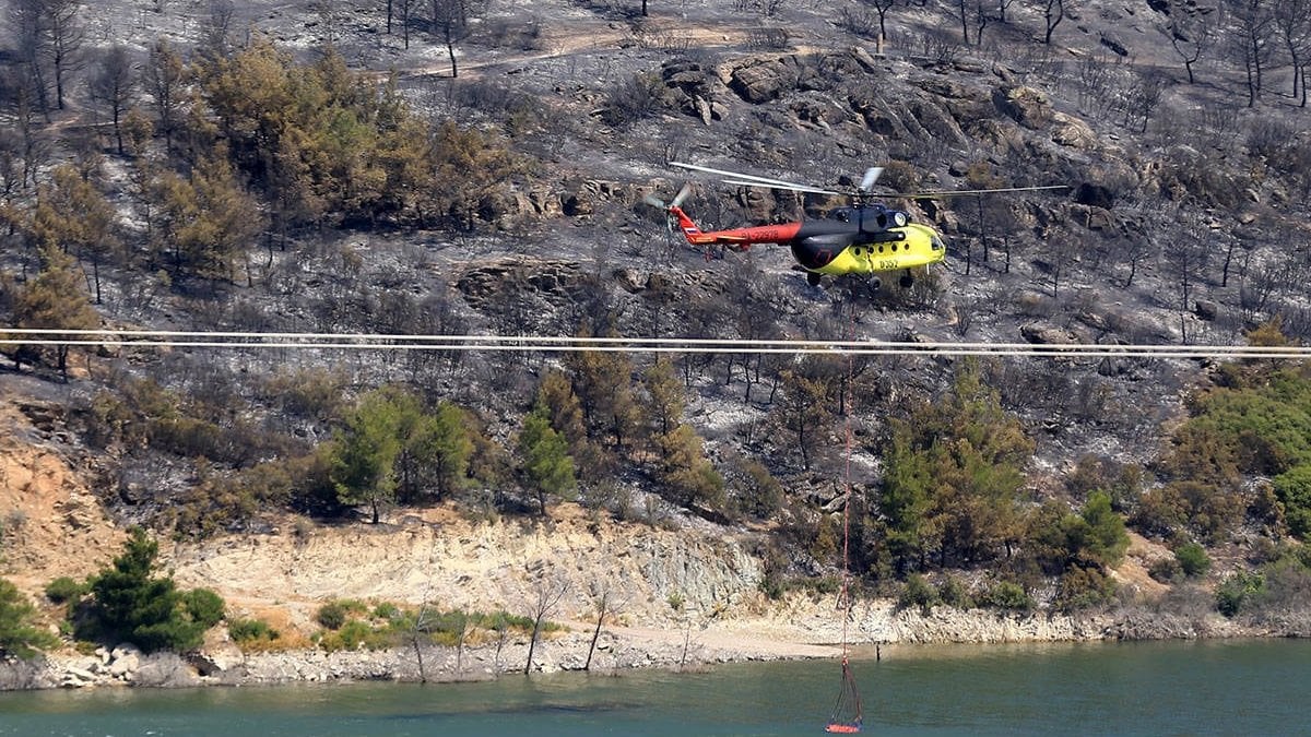 Manisa Akhisar’daki orman yangını 3. gününde