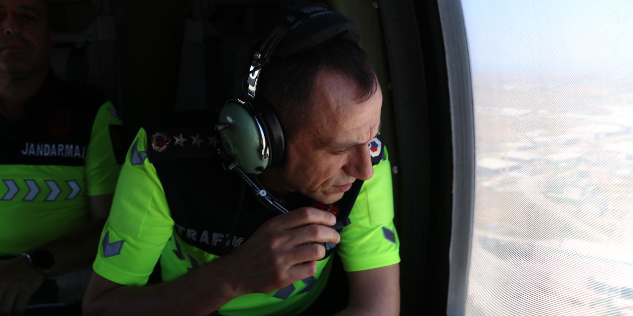 Bayram Trafiği İçin Gökyüzünden Göz Açtırmayan Jandarma Denetimlerine Başladı!