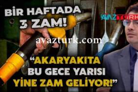 Akaryakıtta Şok Üçlü Zam Dalgası