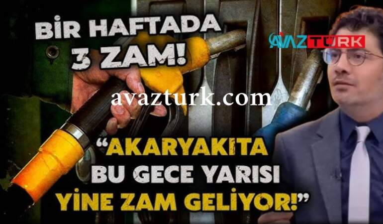 Akaryakıtta Şok Üçlü Zam Dalgası