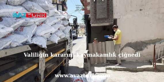 Valiliğin Kömür Yasağına Kaymakamlıktan Dev Kömür Dağıtımı Hamlesi!