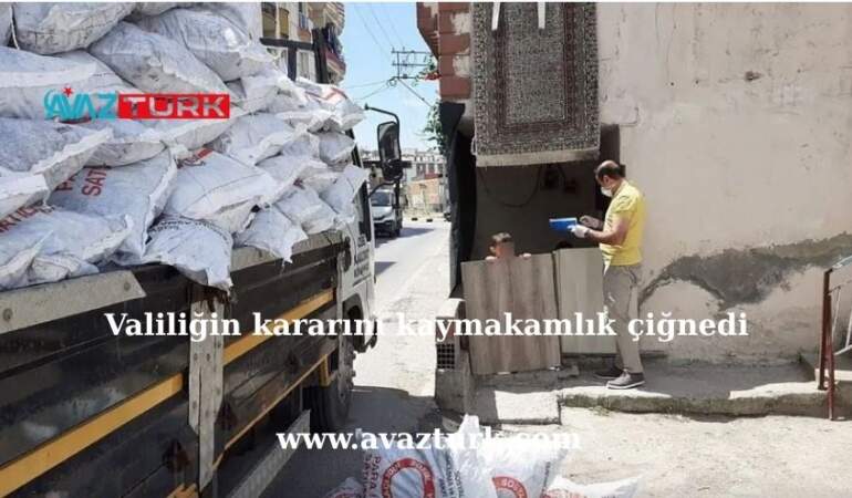 Valiliğin Kömür Yasağına Kaymakamlıktan Dev Kömür Dağıtımı Hamlesi!