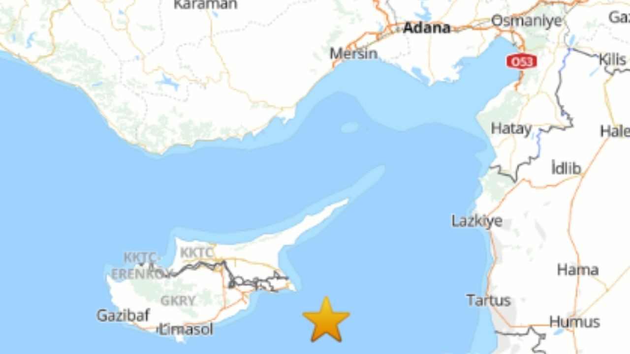 AFAD ve Kandilli Rasathanesi Açıkladı: Akdeniz’de Şiddetli Deprem