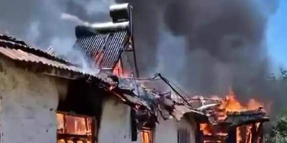 Amasya’da Ev Yangını, Küle Döndü
