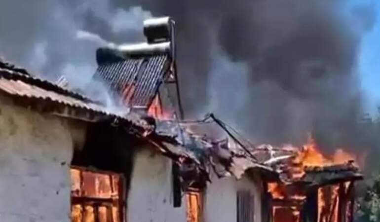 Amasya’da Ev Yangını, Küle Döndü