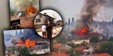 Antalya’da Tarihi Kaleiçi’nde Otel Yangını