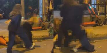 Beşiktaş’ta Ortalık Savaş Alanına Döndü! Kadınlar Saç Saça Baş Başa Birbirine Girdi, Çevredekiler Zor Ayırdı