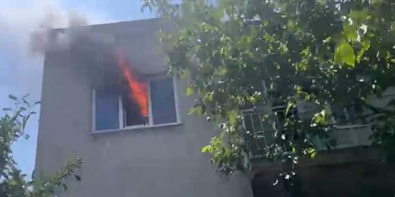 Burdur’da 2 Katlı Evde Yangın Paniği