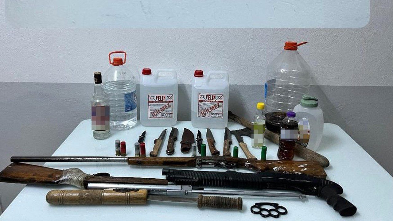 Burdur’da Kaçak İçki ve Silah Operasyonu: Bir Gözaltı