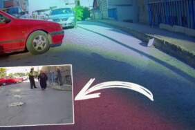Çığlık Çığlığa Bırakan Dehşet! Sürücü Bıçak Çekti, Eşi Gözdağı Verdi… Magandanın Yarattığı Korku Dolu Anlar Kamerada