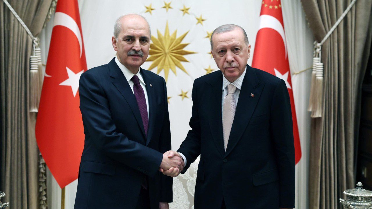 Cumhurbaşkanı Erdoğan, Yeniden TBMM Başkanı Seçilen Numan Kurtulmuş’u Kabul Etti
