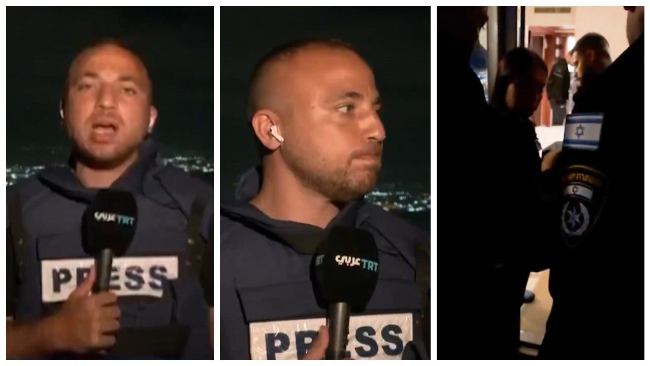 Cumhurbaşkanlığı İletişim Başkanı Fahrettin Altun Açıkladı! İsrail Polisinden Canlı Yayın Yapan TRT Ekibine Şiddet