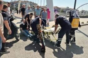Düzce’de Feci Kaza! Motosikletle Bisiklet Çarpıştı, 2 Yaralı