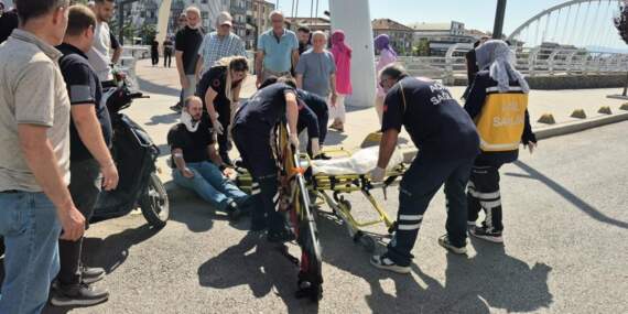 Düzce’de Feci Kaza! Motosikletle Bisiklet Çarpıştı, 2 Yaralı