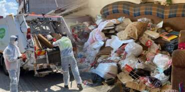 Eskişehir’de Çöp Evden 2 Kamyon Atık Çıktı: Ekipler Nefes Almakta Zorlandı