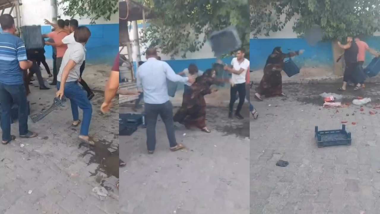 Esnaf ile Müşteri Arasında Kavga: Taş, Sopa, Tekme, Yumruk Bu Pazarda