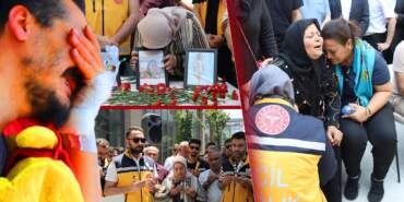 Gaziantep’te Yürek Yakan Tören! Acılı Baba Eşine ve Evlatlarına Sedye Üzerinde Veda Etti