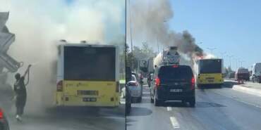 İETT Otobüsü Alev Aldı! O Anlar Kamerada