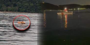 İstanbul’da 2 Çocuk Denizin Ortasında Mahsur Kaldı, Çaresizce Kürek Çektikleri Anlar Kayda Alındı