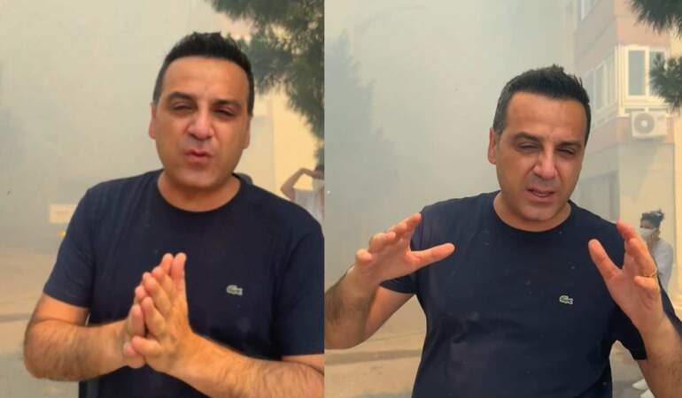 İzmir Kent Merkezinde Başlayan Yangın Sitelere Kadar İlerledi