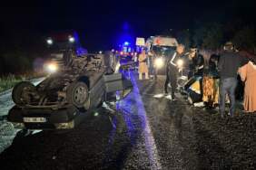 Karabük’te Otomobil Takla Attı: 1’i Çocuk 4 Yaralı